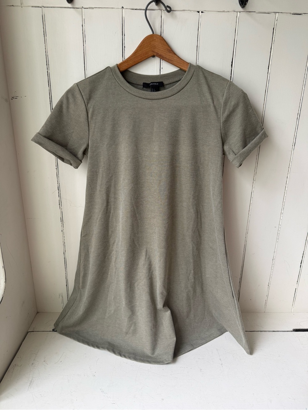 Forever 21 Green Short Sleeve Dress